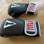12oz Title Boxing Pro Style Genuine Leather Classic Gloves Workout Boxer