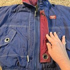 Vintage Oshkosh Bgosh Puffer Plaid Lined Hooded Kids Boy Sz 4 Blue Jacket Coat