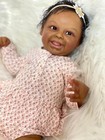 Black Smiling 20  Reborn Baby Dolls Chubby Cloth Body Toddler Newborn Realistic