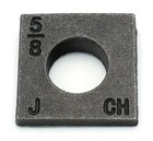 Beveled Square Washers Malleable Plain Iron Washers - Sizes 3 8  - 1-1 2 