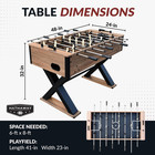Fullerton 48-in Foosball Table  Arcade Table Soccer For Game Rooms  Includes  2 