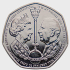 Gibraltar Coin 50p Pence 2022 End Of An Era King Charles Iii Kciii   Qeii Queen 