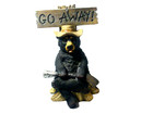 Grouchy Go Away Black Bear Mountain Bear Figurine 5  home Decor 2013  dwk 