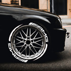 Amg   Stripes 1 06  14 -22  With Dashes 8 Sets Permanent Tire Lettering Sticker