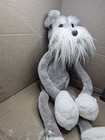Nwt Russ Plush 26    Schnauzer Dog Long Legs Hook   Loop Hanger Paws Stuffed Toy