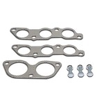 Gktset-is300 Aluminum Exhaust Manifold Header Gasket Set Replacement metallic