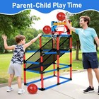 63  Arcade Basketball Game Set With 3 Balls Kids Basketball Hoop 3 To 12 Year   