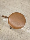 Vintage Wooden Milking Stool With Handle Three Legged Farmhouse