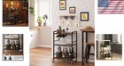 Elegant 3-tier Bar Cart With Wine Rack   Glass Holder - Mobile Kitchen Must-have