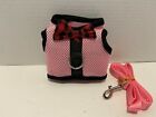 Mesh Small Dog Harness Vest   Leash Sz M Winter Warm Chest Vest For Puppy Cat 