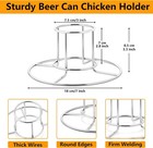 Beer Can Chicken Holder  2 Pack Stainless Steel Chicken Rack Stand  Beer Butt