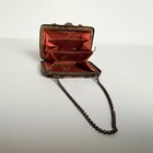 Rare Antique Victorian edwardian French-style Pocket Coin Purse   Dance Compact