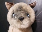 Vtg Avanti Realistic Siamese Cat Jockline Italy 1987 Applause Plush 12  Sitting