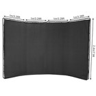 Backdrop Stand Floor Standing Photography Backdrop Stand W black Cloth 4 2 4m