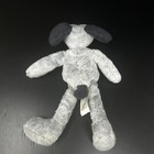 Animal Alley Gray Black Puppy Dog Plush Beanie 7  Stuffed Animal Toys R Us 2000