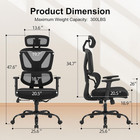 Ergonomic Office Chair  High Back Mesh Executive Desk Chair With Adjustable Heig