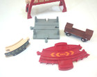 Brio Wooden Train Lot - Boxcar  Bridge  Curve  Barrier