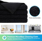 Microfiber Cleaning Cloth Black  12 Pack Premium Microfiber Towels For Cars  Lin