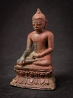 Early Antique Bronze Burmese Ava Buddha From Burma  myanmar   15th Century