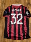 Beckham Signed Ac Milan Home Shirt With Coa Included 