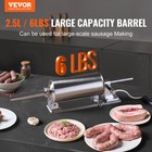 Vevor Manual Sausage Stuffer 2 5l Horizontal Sausage Machine 201 Stainless Steel