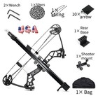 Adjustable Mini Compound Bow Set 40-70lbs With Beads Rapid Bow Shooter Launcher