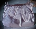 Vintage Silver Clutch Purse With Chain Strap   Elegant Silver Accents