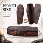 Halloween Cemetery Pop-up Coffin Prop - 60   Life-size Collapsible Casket For Gr