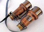 Antique Brass Pirate Spyglass Telescope Nautical Leather Vintage Marine Scope