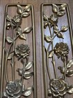 Syroco Vintage Mid-century Floral Wall Decor Plaques   2 Piece  Roses   Flowers