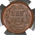 1863 F-110 442 A Ngc Ms 65 Bn Washington - New York Civil War Token