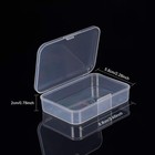 Benecreat 12 Pk Rectangle Clear Plastic Bead Storage Organizer Box Case Containe