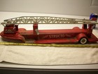 Vintage 1960 s Structo Rear Ladder Fire Truck Parts Restore Pressed Steel Toy
