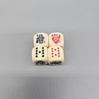 Vintage Bakelite Set 4 Poker Dice Die Standard Size