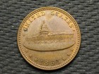      Gorgeous Coin   Au-bu 1863  capital   Army   Navy  U s  Civil War Token     210