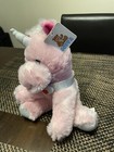 Goffa Pink Plush Unicorn Heart Collar Stuffed Animal Toy 8   New Nwt Pink