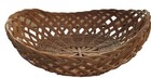 Vintage Oval Open Weave Woven Wicker Basket