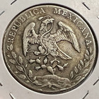 1887 Momh  Mexico Silver 8 Reales Crown