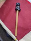 Native American 12 In  Ceremonial Traditional Drum Stick beater W 4 Yellow Beads