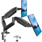  Dual Monitor Mount Fits 13 To 32 Inch Computer Screen  Height Adjustable 