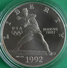 1992 Olympic Bu 90  Silver Dollar Baseball Coin Set Us Mint Box And Coa Unc