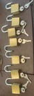 Lot Of 7 Vintage Locks Padlocks Corbin Used With 2 Keys Per Pad Lock Working
