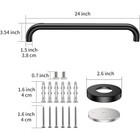 24 Inch Stainless Steel Shower Grab Bar Safety Handle Bathroom Rail Support New