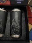 Hard Rock Hotel   Casino Biloxi Coffee Mug Cup Travel Tumbler Lot Of 2 With Case