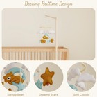 Baby Mobile For Crib With Handmade Felt Stars   Clouds - Nursery Decor For Room