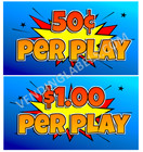 Crane Claw Candy Vending Machine Labels Sticker Decal Price Comic