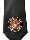 Black United States Marine Corps Patterned Necktie Military New 