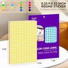 1 4 Inch Round Color-code Dot Stickers 6800 Pcs 0 25 X 0 25 Inch 16 Colors