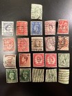 21-used World Perfin Stamp Collection  Off Paper  No Duplicates  Good Variety 