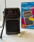 Vintage Radio Shack 12-614 Portavision Pocket Radio Am fm Vhf Tv  Tested Works 